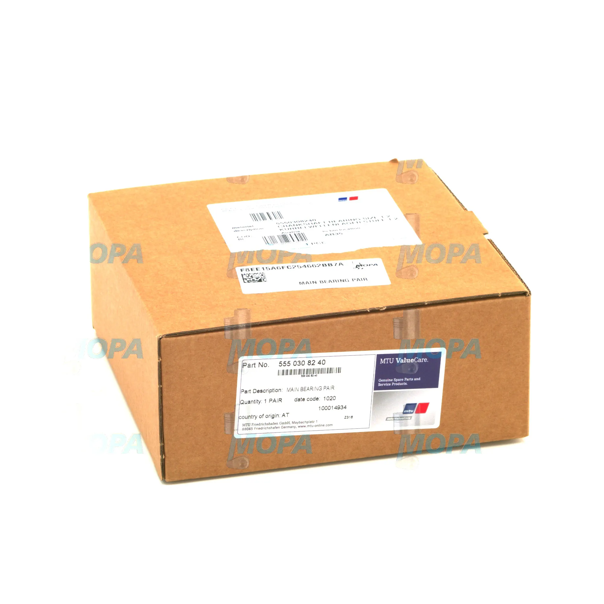 MAIN BEARING PAIR - 5550308240 suitable for MTU engines 3