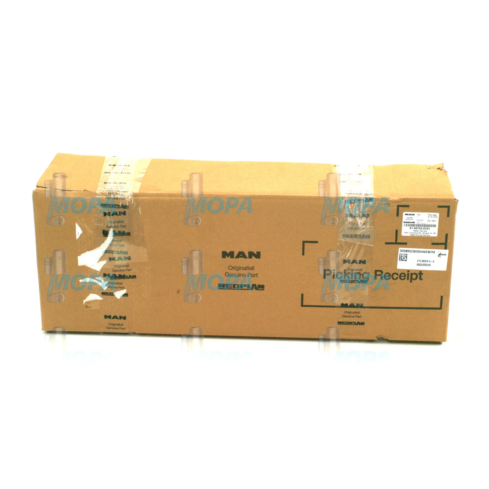 ABGASROHR - 51081020333 passend für MAN D-Motoren 6