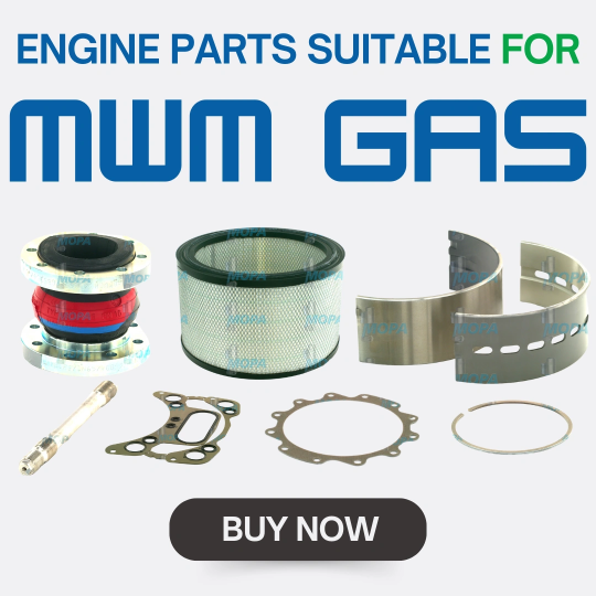 Engine parts suitable for MWM gas engines – filters, bearings and gaskets
