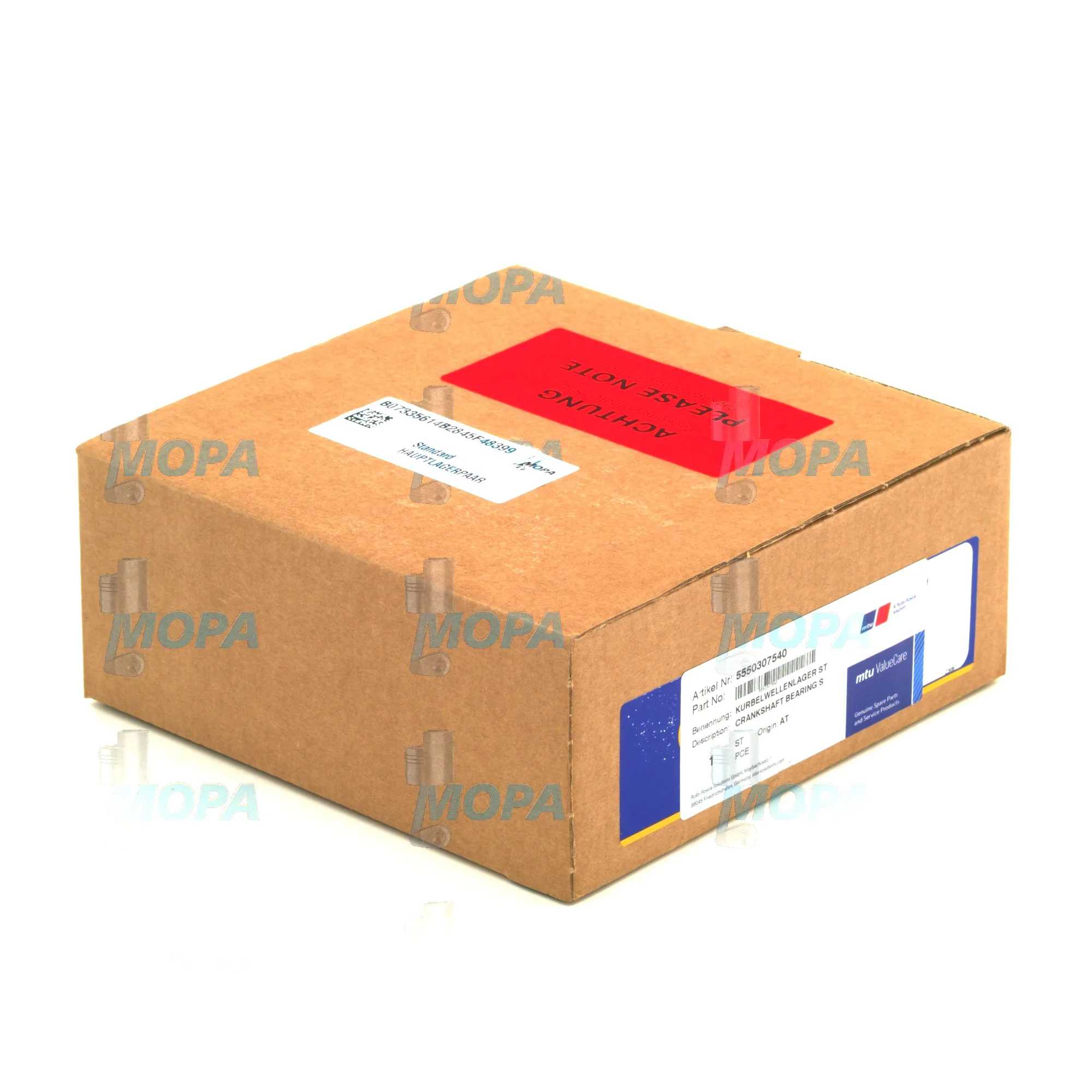 MAIN BEARING PAIR - 5550307540 suitable for MTU engines 7