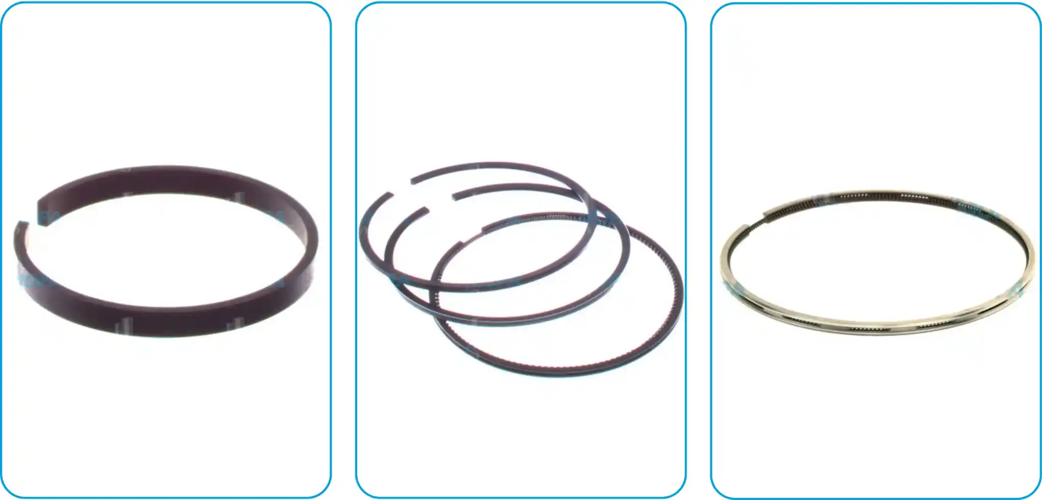 Piston rings for industrial and marine engines – suitable for MTU, Deutz, MAN, Volvo Penta and MWM – replacement parts