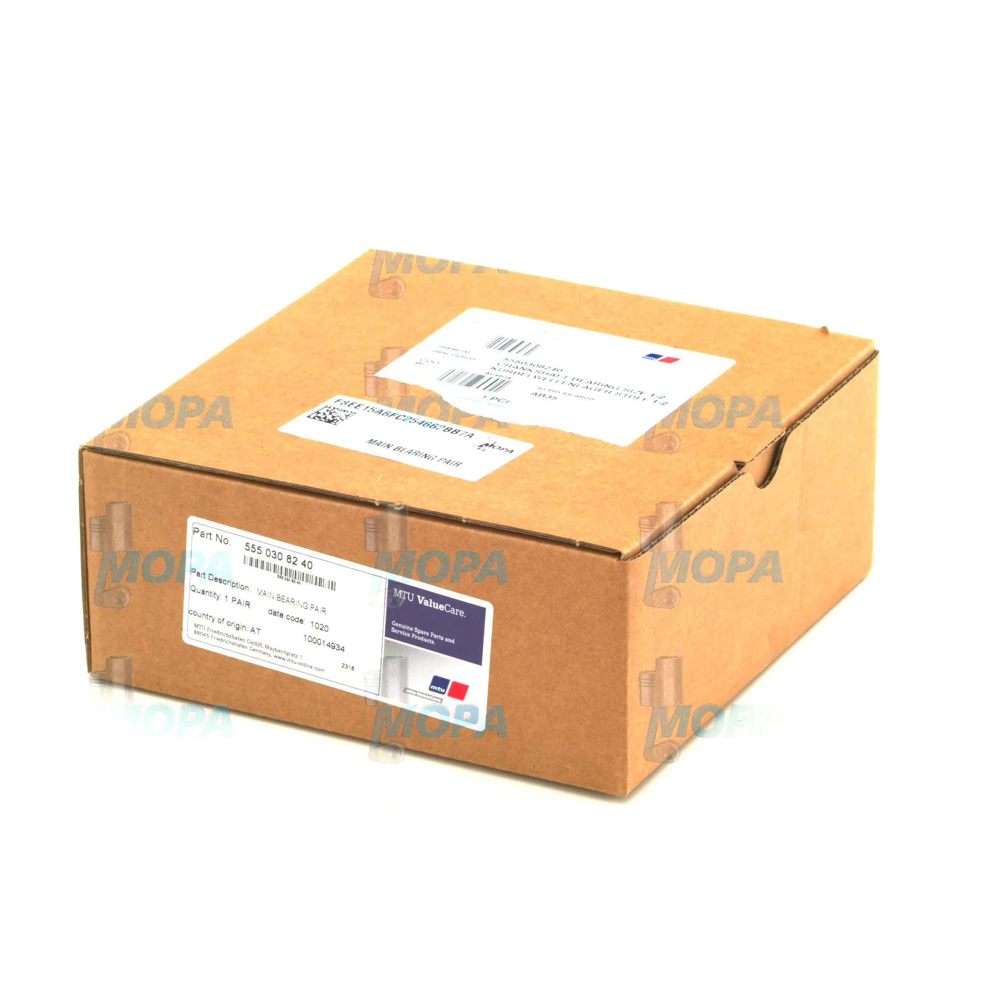 MAIN BEARING PAIR - 5550308240 suitable for MTU engines 4