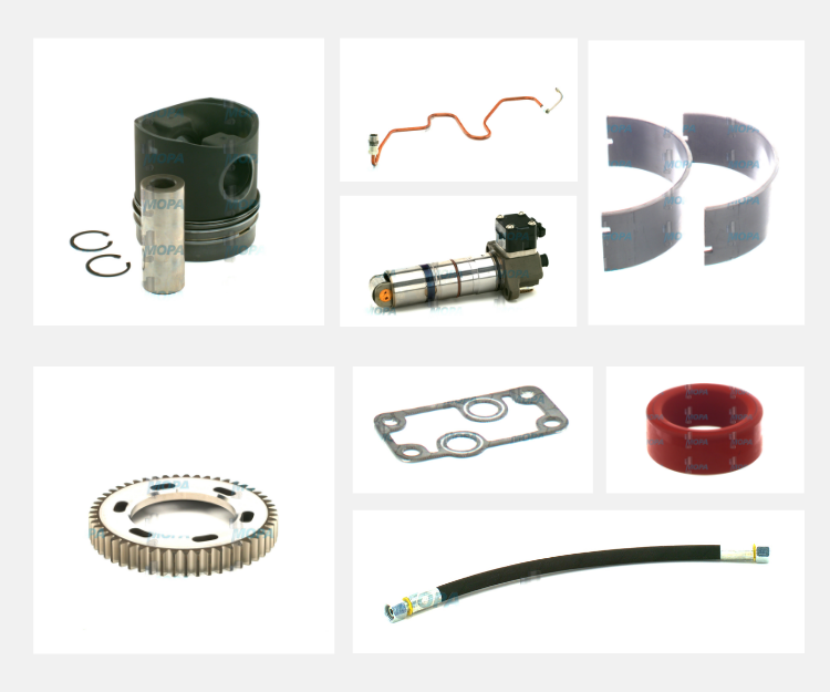 High-Quality Parts suitable for MTU for All Engine Types Parts suitable for MTU including engine piston, gaskets and fuel injectors