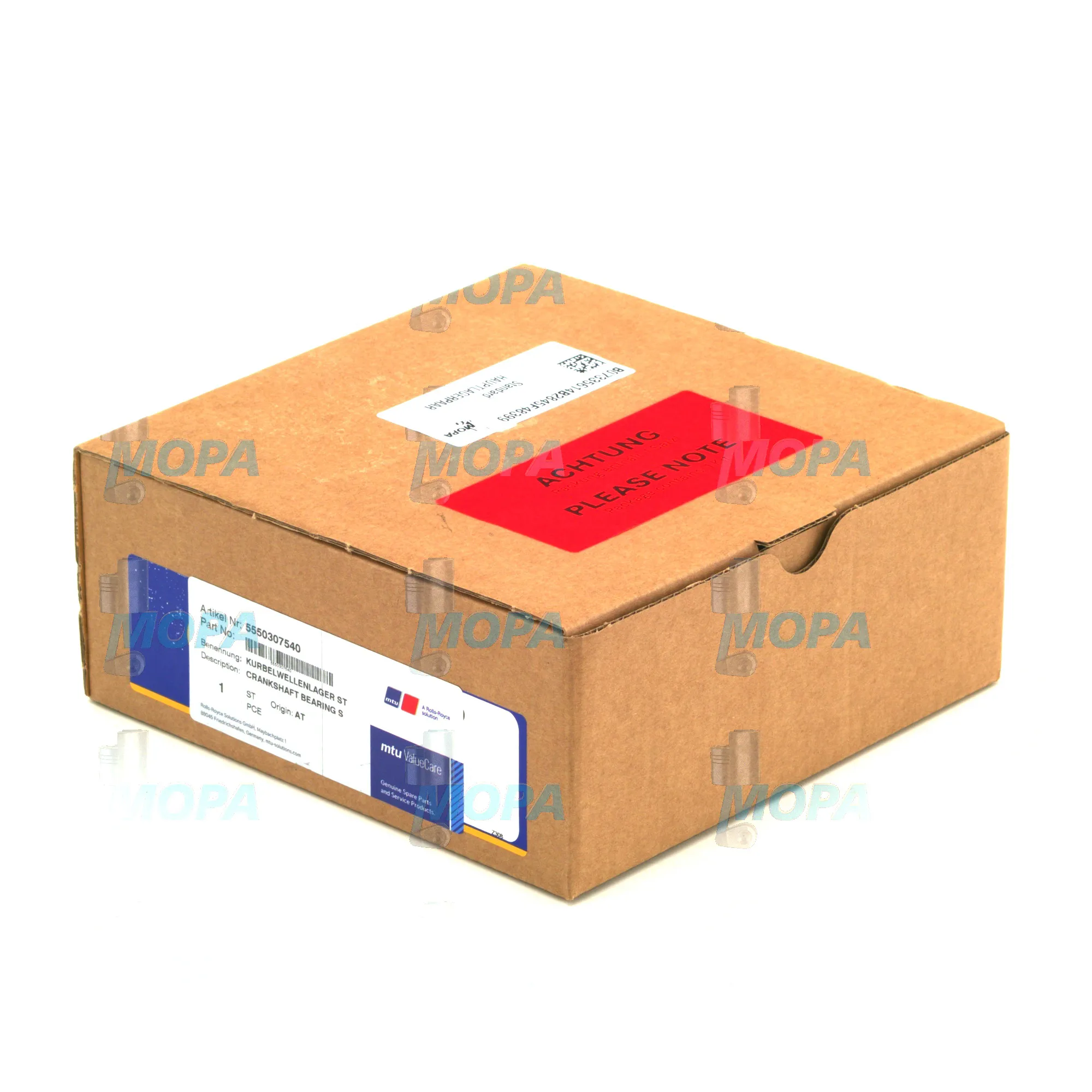 MAIN BEARING PAIR - 5550307540 suitable for MTU engines 9