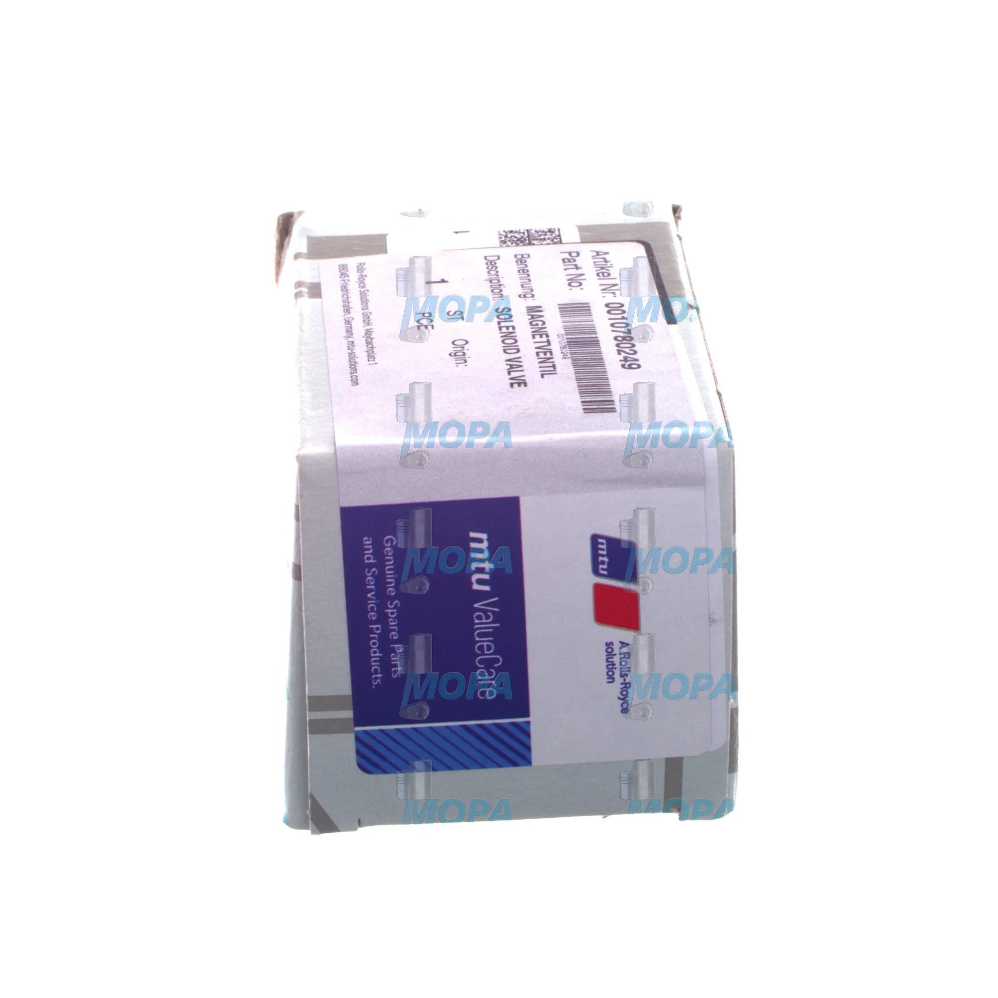 SOLENOID VALVE - 0010780249 suitable for MTU engines 4