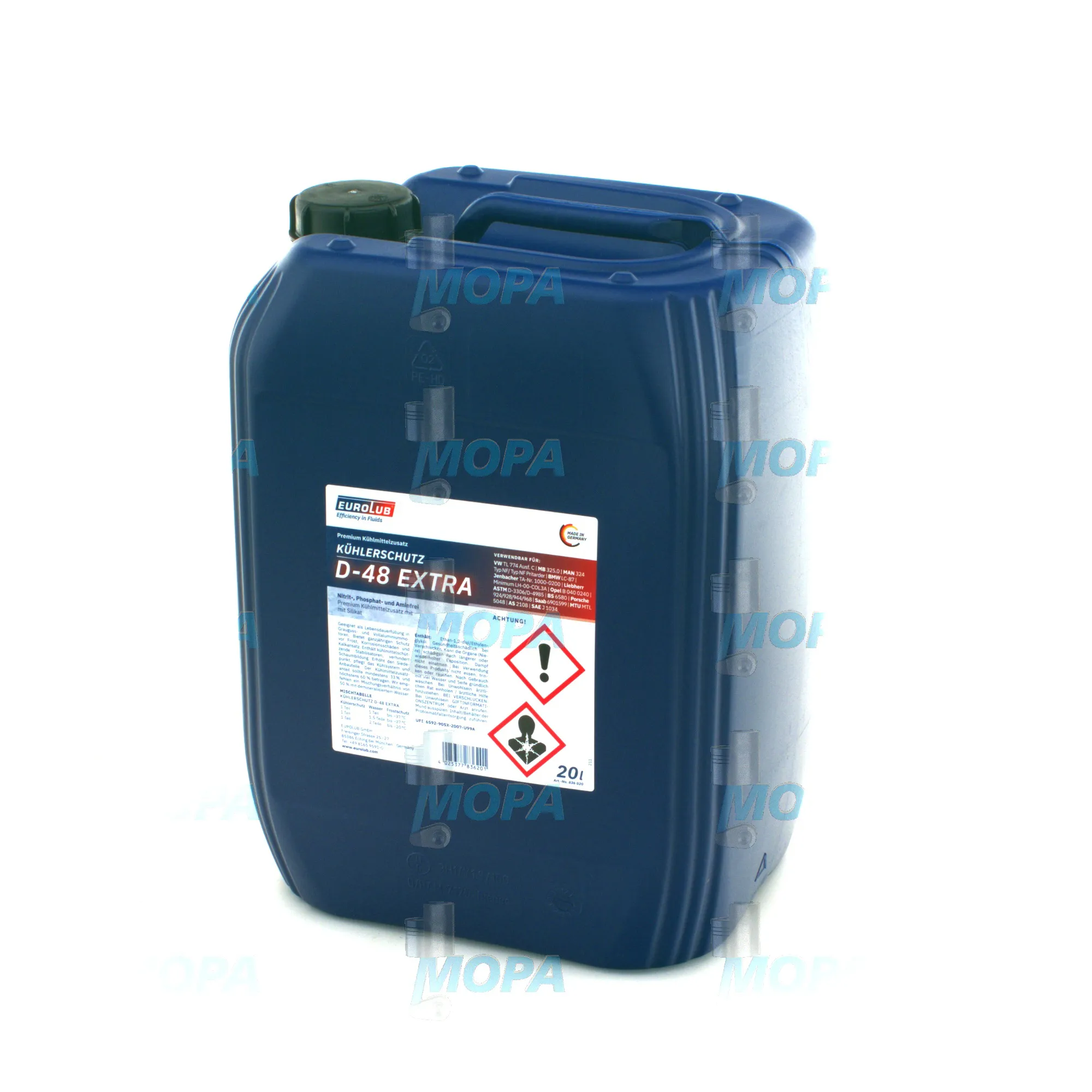 ANTI FREEZE AGENT - 09210010021_20L suitable for MAN D engines 9