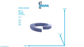SPRING WASHER - 000127005206 suitable for MTU engines