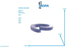 SPRING WASHER - 000127004206 suitable for MTU engines