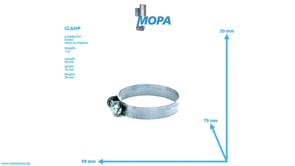 CLAMP - 01166406 suitable for Deutz engines
