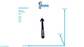 HEXAGON BOLT - 01153796 suitable for MWM & Deutz engines