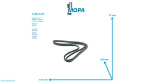 V-BELT SET - 01154306 suitable for MWM & Deutz engines