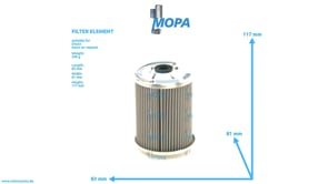 FILTER ELEMENT - 01340130 suitable for Deutz engines