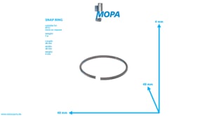 SNAP RING - 007993045100 suitable for MTU engines