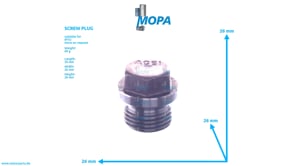 SCREW PLUG - 000910999017 suitable for MTU engines