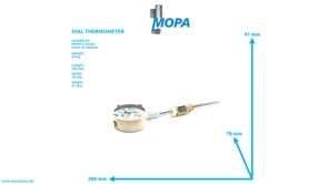 DIAL THERMOMETER - 01210311 suitable for MWM & Deutz engines