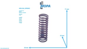 HELICAL SPRING - 01219646 suitable for Deutz engines