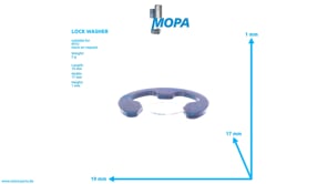 LOCK WASHER - 006799010000 suitable for MTU engines