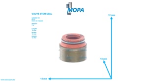 VALVE STEM SEAL - 0000535858 suitable for MTU engines