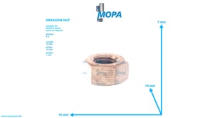 HEXAGON NUT - 01153151 suitable for MWM & Deutz engines