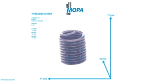 THREADED INSERT - 01163598 suitable for Deutz engines