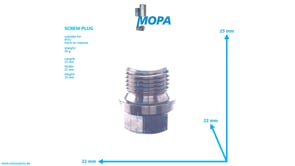 SCREW PLUG - 000910018001 suitable for MTU engines
