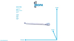 SPLIT PIN - 000094003004 suitable for MTU engines