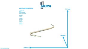 HIGH PRESSURE PIPE - X00009269 suitable for MTU engines