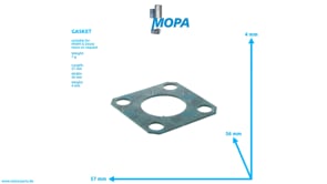 VIERECKFL.DICHTUNG - 01167527 passend für MWM & Deutz Motoren