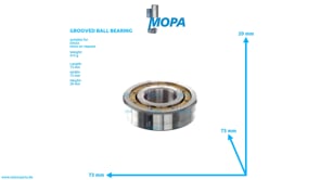 GROOVED BALL BEARING - 01179694 suitable for Deutz engines