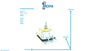 ENGINE MOUNTING - 0022377312 suitable for MTU engines