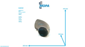 ELBOW - 002605108000 suitable for MTU engines