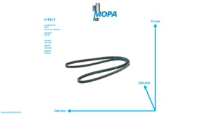 V-BELT - 0059972892 suitable for MTU engines