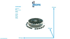 COUPLING - 0122506101 suitable for MTU engines