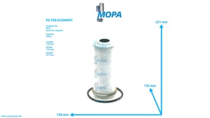 FILTER ELEMENT - 0000184560 suitable for MTU engines