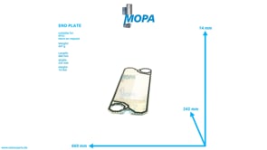 ENDPLATTE - 0002033846 passend für MTU Motoren
