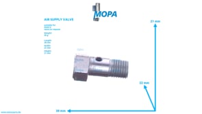 AIR SUPPLY VALVE - 51111070017 suitable for MAN D engines