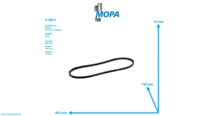 NARROW V-BELT - 01179474 suitable for Deutz engines