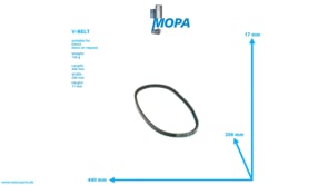 NARROW V-BELT - 01180182 suitable for Deutz engines