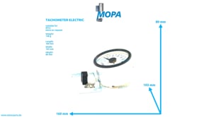 DREHZAHLANZEIGER ELEKTRISCH - 0011537619 passend für MTU Motoren