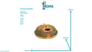 WATER CHAMBER - 02062210 suitable for MWM & Deutz engines