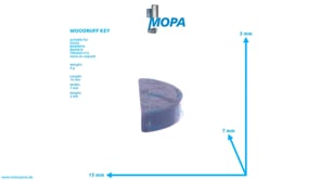 WOODRUFF KEY - 01118324 suitable for Deutz engines