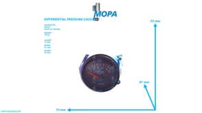 PRESSURE GAUGE - 01172872 suitable for Deutz engines