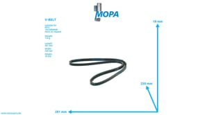 V-BELT - 0029979892 suitable for MTU engines