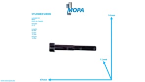 CYLINDER SCREW - 000912008032 suitable for MTU engines