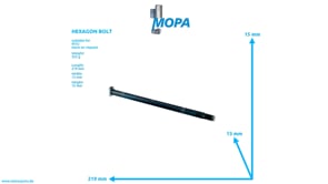 HEXAGON BOLT - 000931012198 suitable for MTU engines