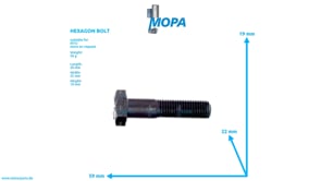 HEXAGON BOLT - 000960012154 suitable for MTU engines