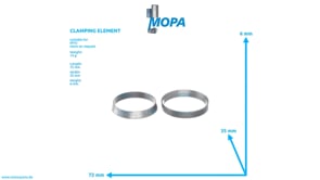 CLAMPING ELEMENT - 0009922630 suitable for MTU engines
