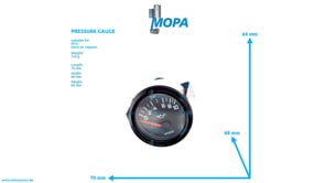 PRESSURE GAUGE - 0015428102 suitable for MTU engines