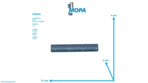 SPRING - 007346004017 suitable for MTU engines