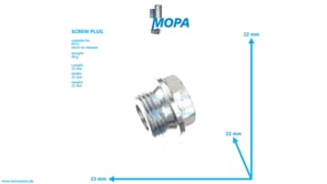 SCREW PLUG - 007604018101 suitable for MTU engines